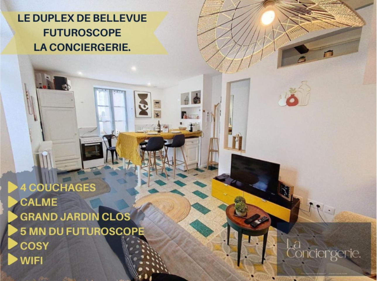 Le Duplex De Bellevue - Futuroscope - La Conciergerie. Apartment Jaunay-Clan Екстериор снимка